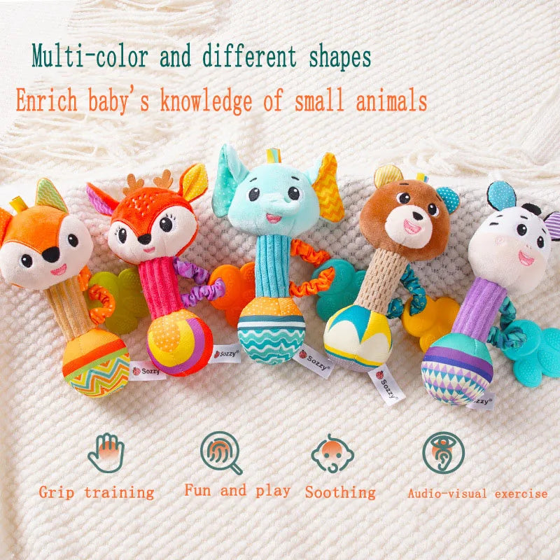 Baby Rattle Soft Stuffed Animal Toy