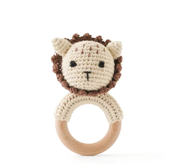 Baby Bear Crochet Rattle Toy