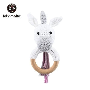 Baby Bear Crochet Rattle Toy