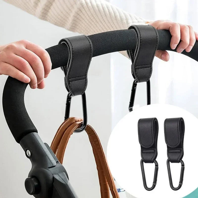 1/2pcs Leather Stroller Hook for Pram