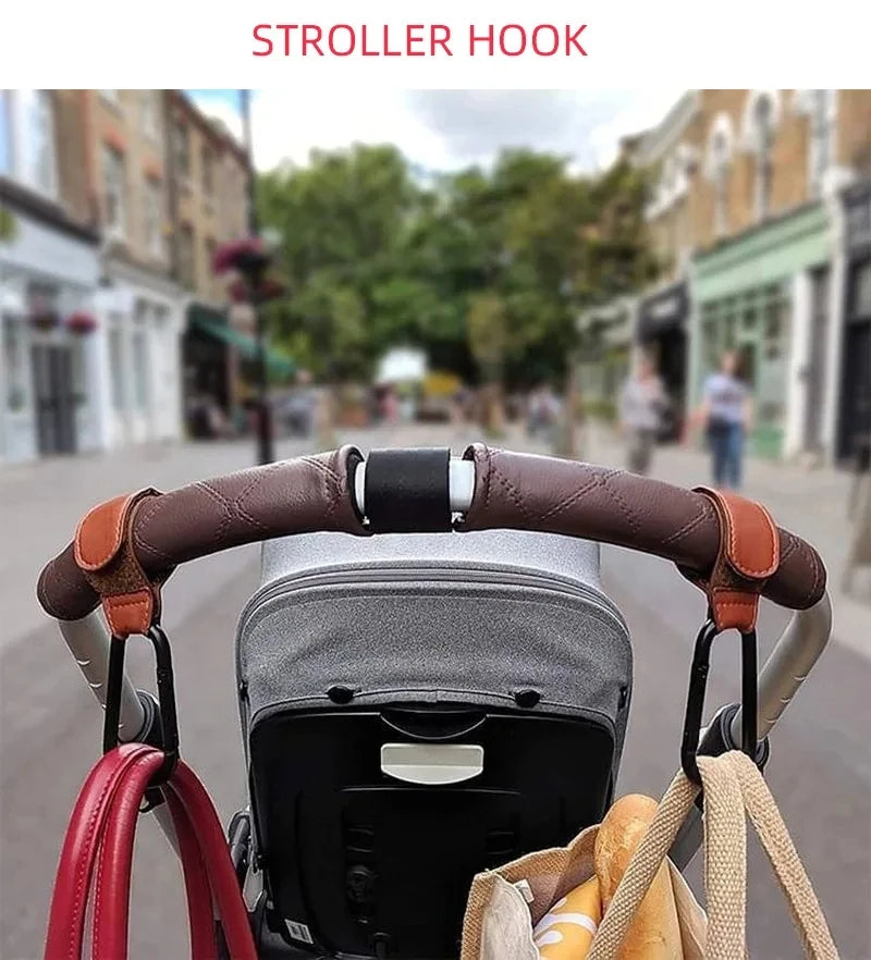 1/2pcs Leather Stroller Hook for Pram