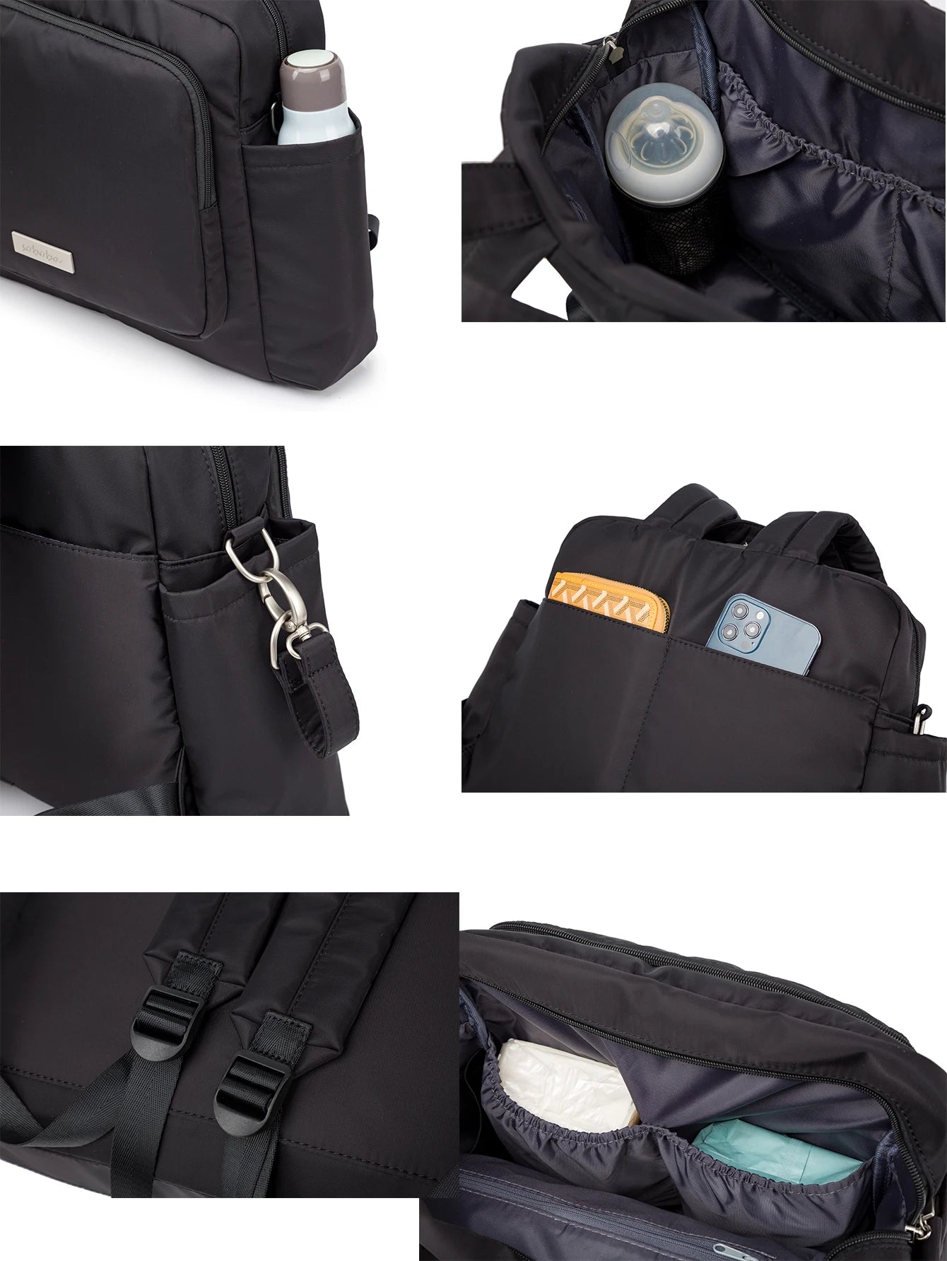 Large Capacity  Waterproof Diaper Bag