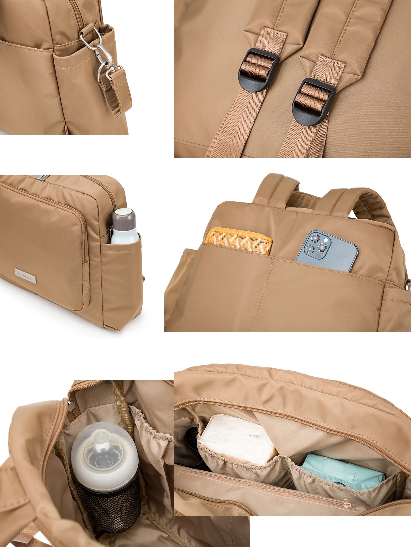 Large Capacity  Waterproof Diaper Bag