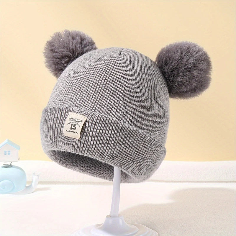 Bear Ears Winter Knitted Baby Hat