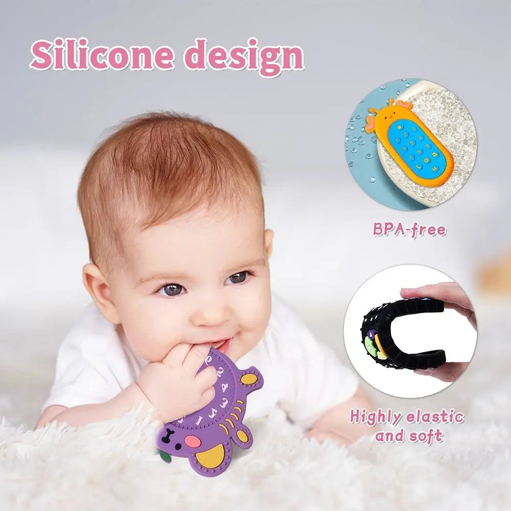 Remote Control Shape Silicone Baby Teether