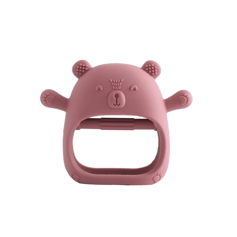 Baby Teether Gloves Cartoon Bear