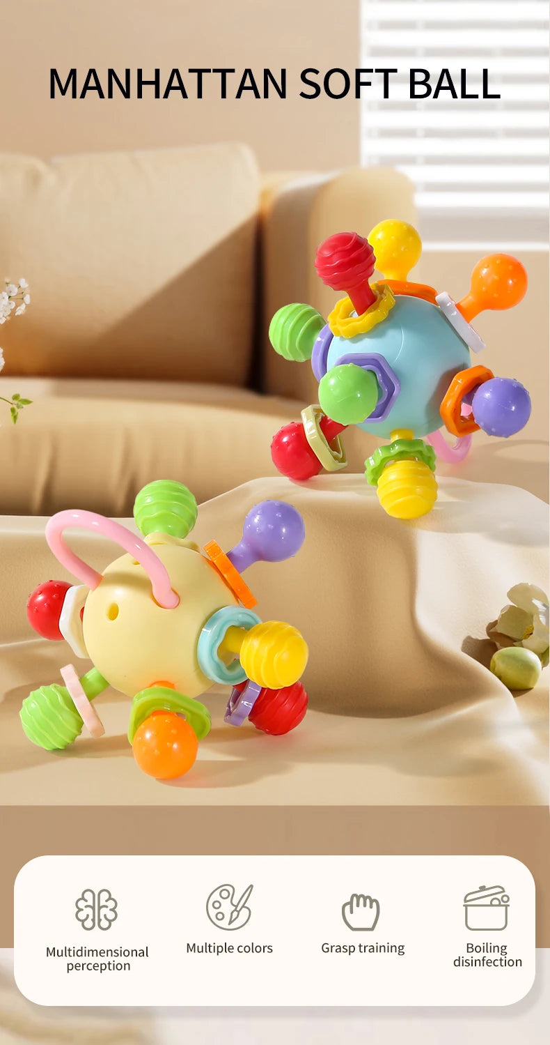 Soft Hand Grasping Ball Baby Toy