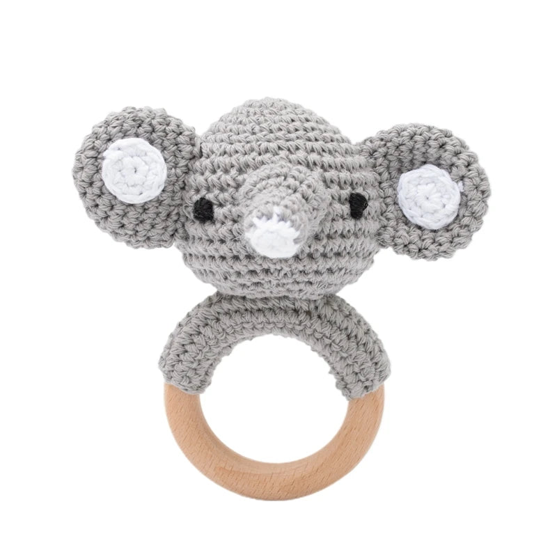 Baby Bear Crochet Rattle Toy