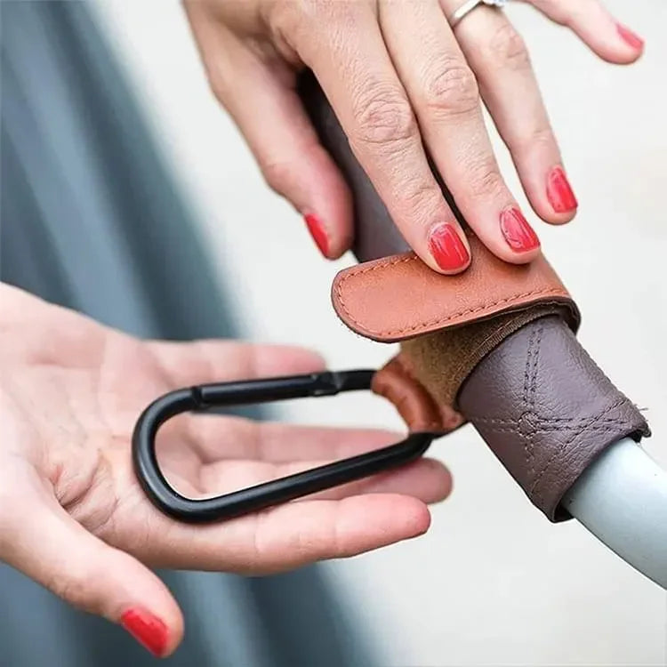 1/2pcs Leather Stroller Hook for Pram