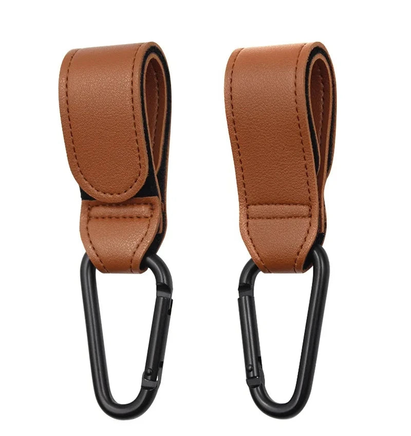 1/2pcs Leather Stroller Hook for Pram