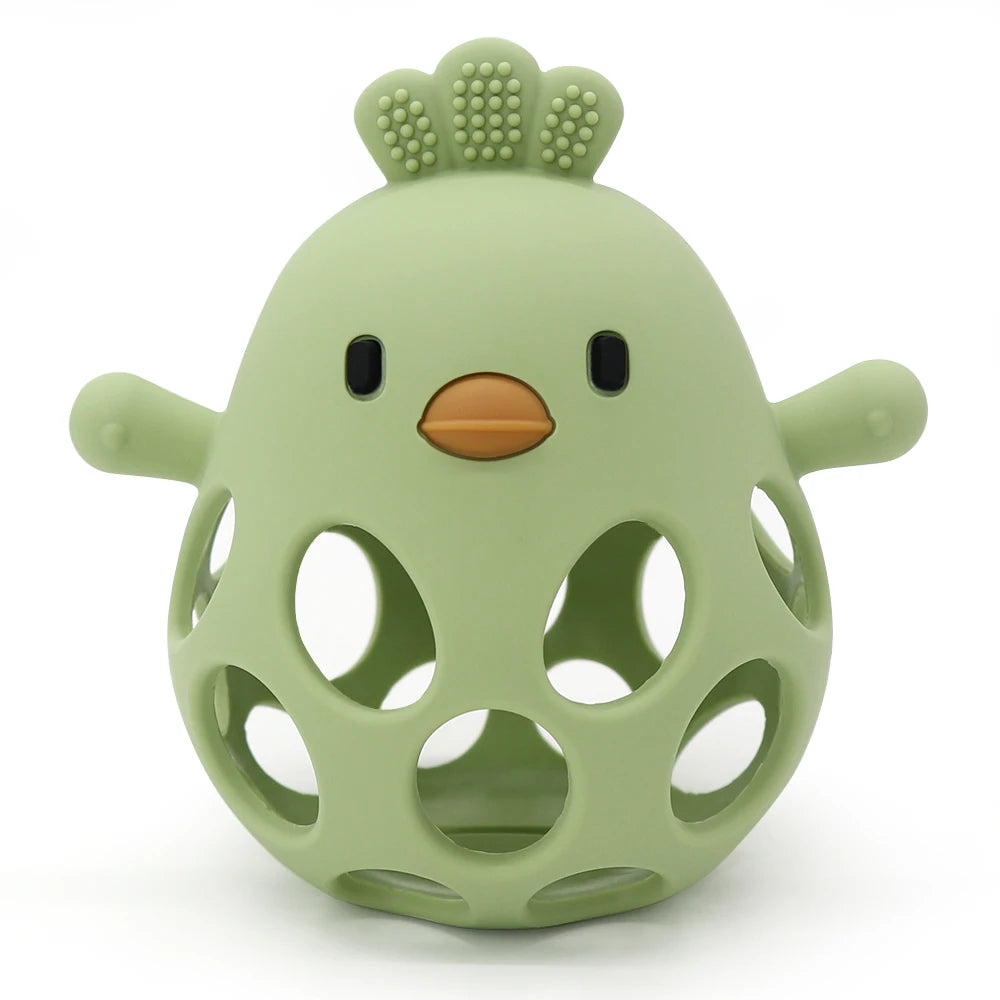 Chicken Silicone Baby Teether Gloves