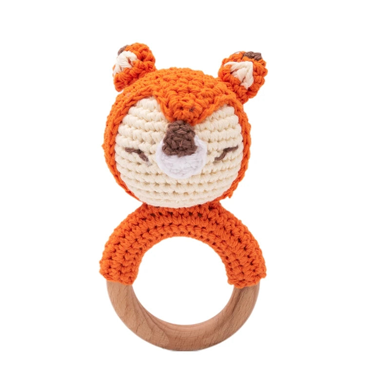 Baby Bear Crochet Rattle Toy