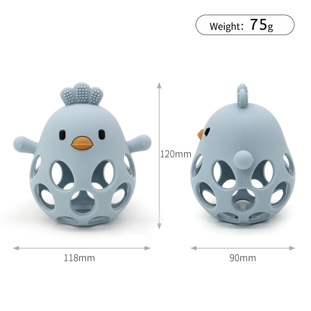 Chicken Silicone Baby Teether Gloves