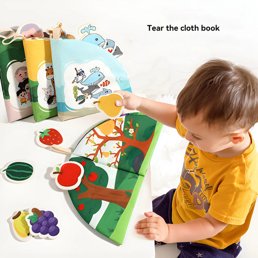 Children's tear book baby cloth