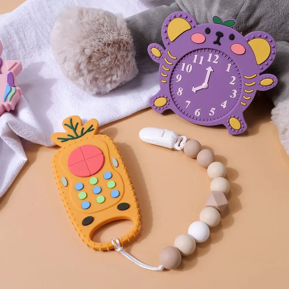 Remote Control Shape Silicone Baby Teether