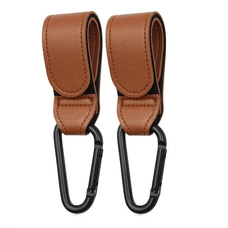 1/2pcs Leather Stroller Hook for Pram