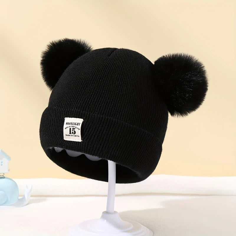 Bear Ears Winter Knitted Baby Hat