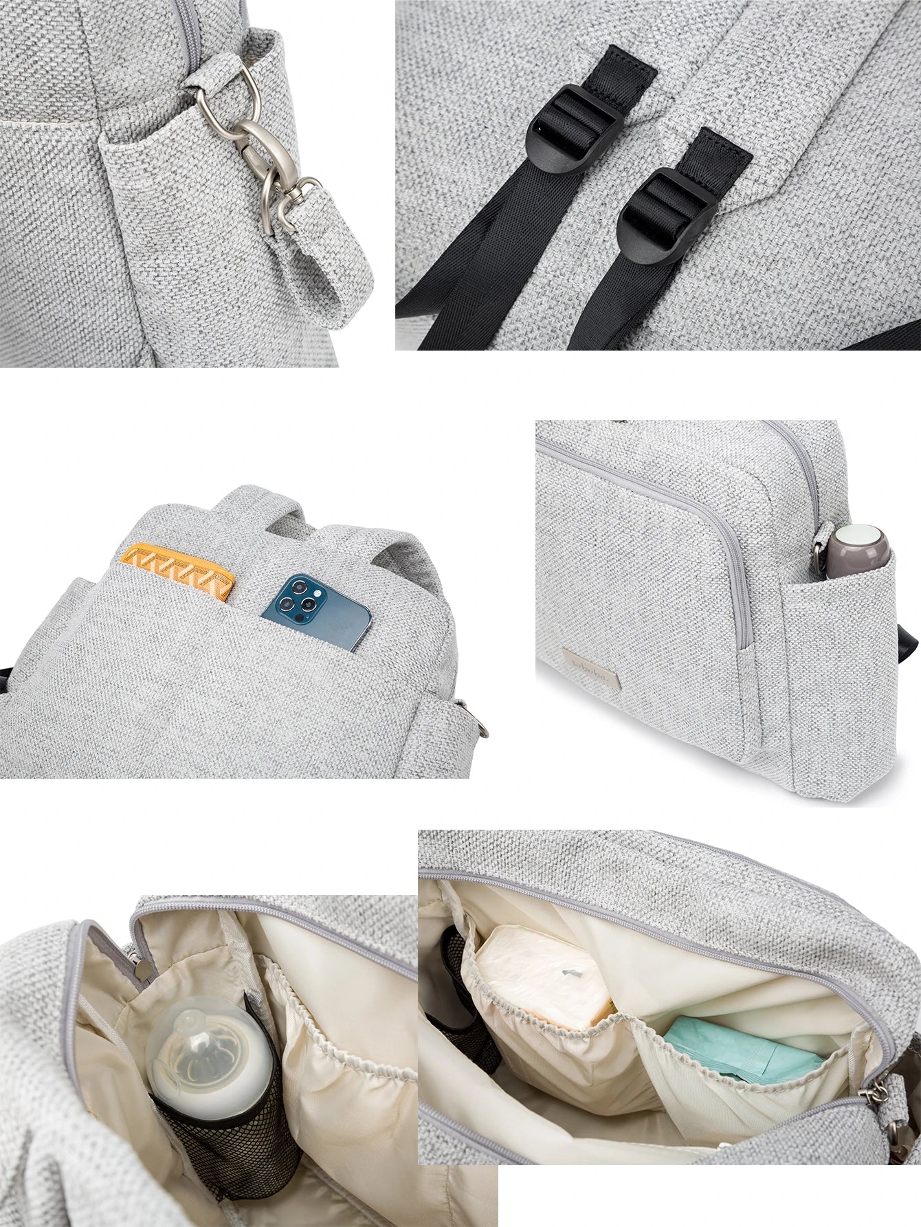 Large Capacity  Waterproof Diaper Bag