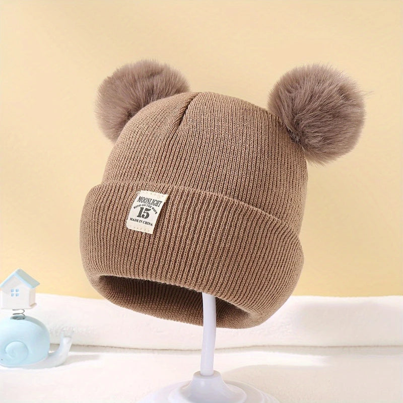 Bear Ears Winter Knitted Baby Hat