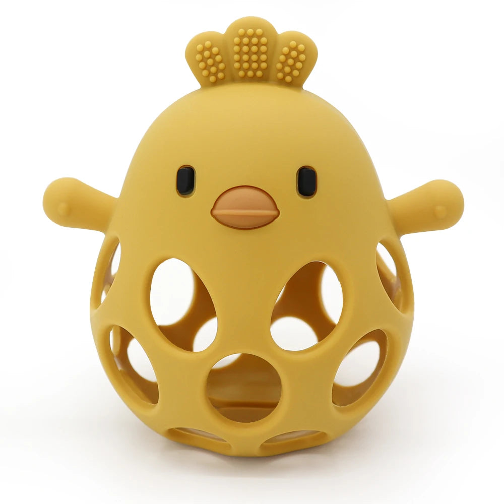 Chicken Silicone Baby Teether Gloves