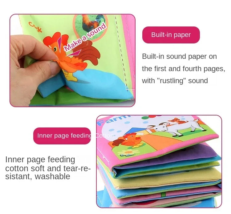 Cognitive Baby Cloth Book