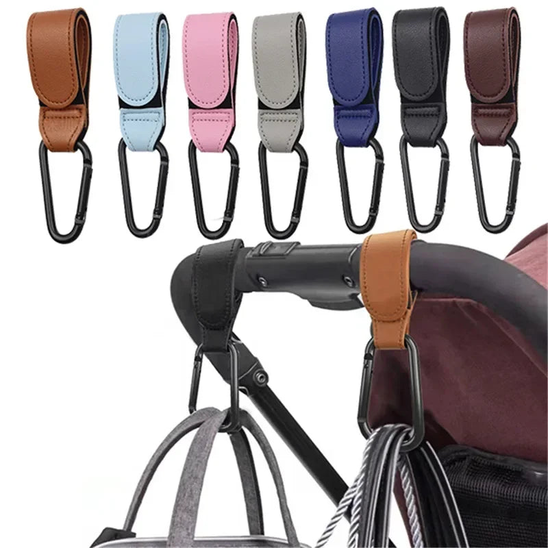 1/2pcs Leather Stroller Hook for Pram