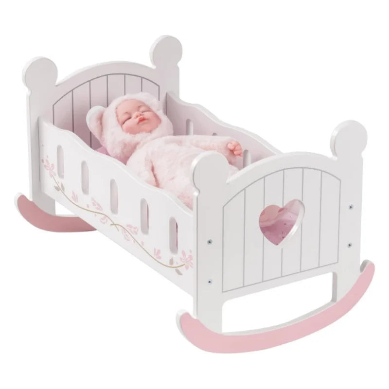 Cradle Rocking Baby Doll Crib