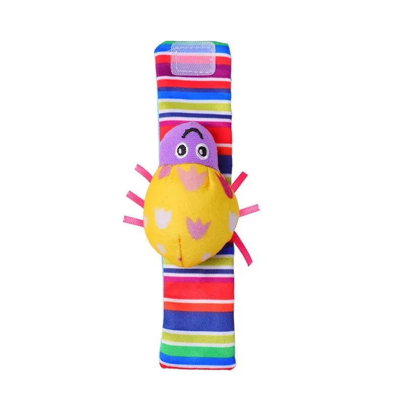 Baby Rattles Toys Animal Socks Wrist Strap